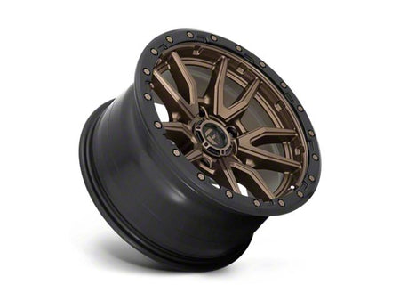 Fuel Wheels Rebel Matte Bronze with Black Bead Ring Wheel; 17x9; -12mm Offset (18-26 Jeep Wrangler JL)