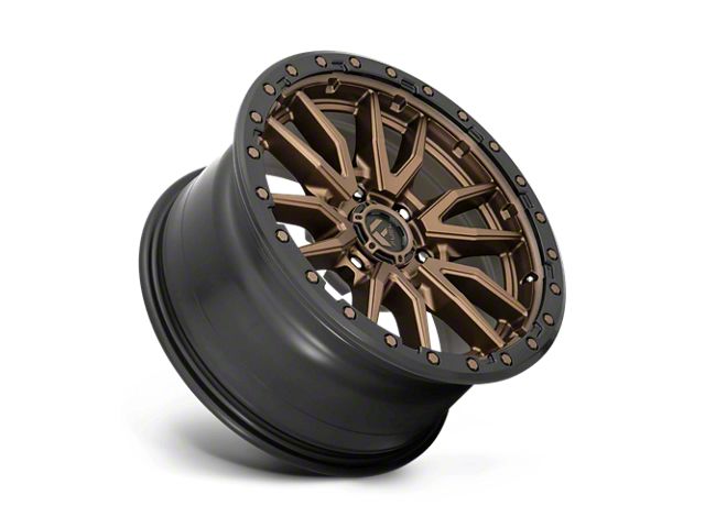 Fuel Wheels Rebel Matte Bronze with Black Bead Ring Wheel; 17x9; 1mm Offset (18-26 Jeep Wrangler JL)