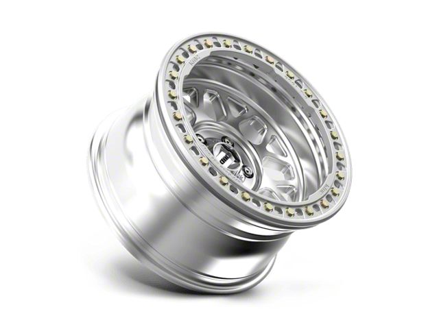KMC Grenade Crawl Beadlock Machined Wheel; 17x9; -38mm Offset (18-26 Jeep Wrangler JL)