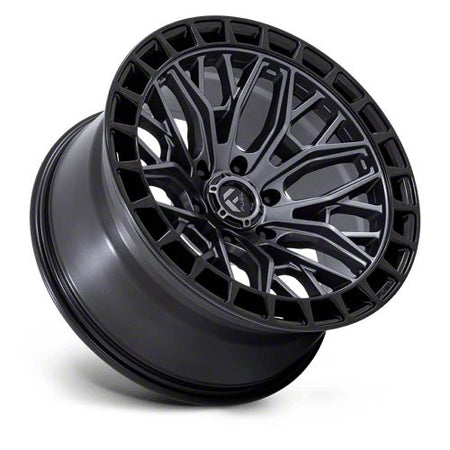 Fuel Wheels Sigma Matte Gunmetal with Matte Black Lip Wheel; 20x10; -18mm Offset (18-26 Jeep Wrangler JL)