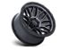 Fuel Wheels Surge Gloss Black Machined with Gray Tint Wheel; 17x9; -12mm Offset (18-26 Jeep Wrangler JL)