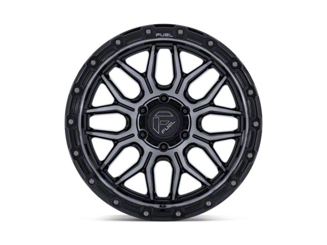 Fuel Wheels Surge Gloss Black Machined with Gray Tint Wheel; 17x9; -12mm Offset (18-26 Jeep Wrangler JL)