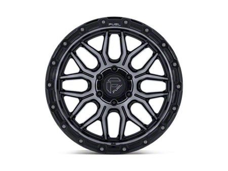 Fuel Wheels Surge Gloss Black Machined with Gray Tint Wheel; 17x9; -12mm Offset (18-26 Jeep Wrangler JL)