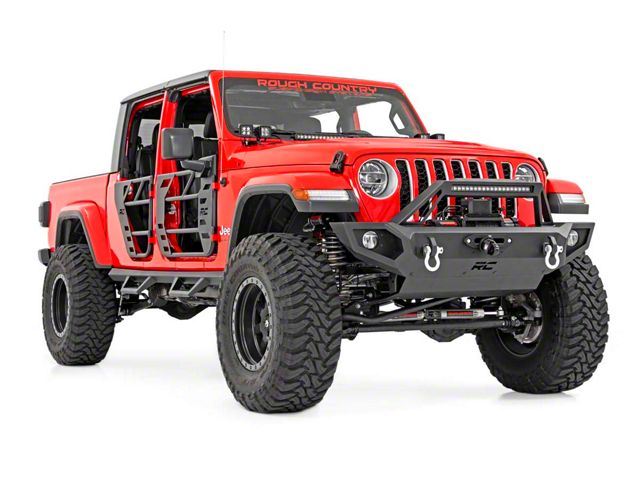 Rough Country Suspension 6-Inch Suspension Lift Kit with M1 Monotube Shocks (20-26 3.6L Jeep Gladiator JT, Excluding Mojave)