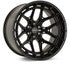 Vossen HFX-1 18x9 / 6x139.7 / ET0 / Super Deep / 106.1 CB - Satin Black Wheel - HFX1-8G81