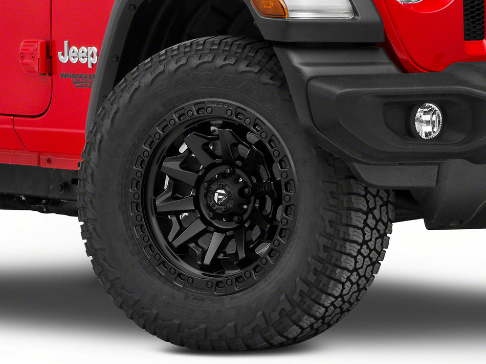 Fuel Wheels Covert Matte Black Wheel; 18x9; -12mm Offset (18-26 Jeep Wrangler JL)