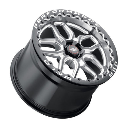 Weld 15x10 Laguna Beadlock Drag Wheel 5x120.7 ET 50 BS 7.5 Gloss Black (Camaro/Firebird) S907B0063P50