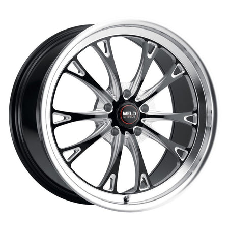 Weld 20x5 Belmont Drag Wheel 5x114.3 ET -23 BS 2.1 Gloss Black (2005-2025 Mustang GT & Performance Pack) S1570C067N23