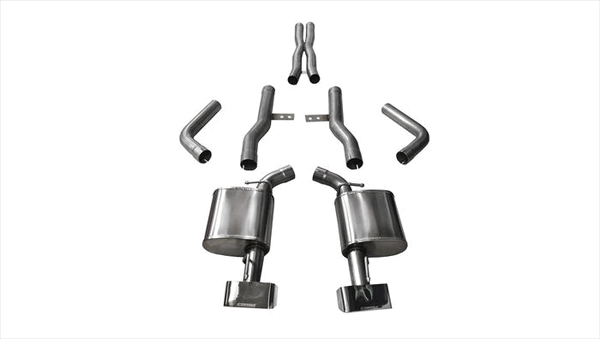 Corsa Xtreme Exhaust Catback GTX2 Tips (15-19 Challenger 6.4/Hellcat 6.2) 14994