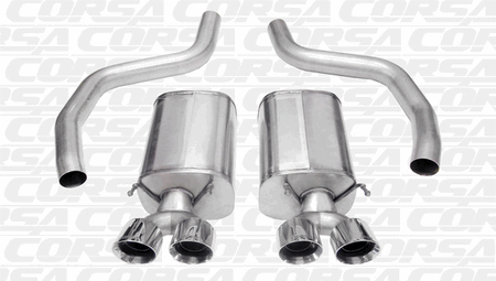 Corsa 3" Axle-Back Exhaust Sport Polished (06-13 Corvette C6 ZR1/Z06) 14164
