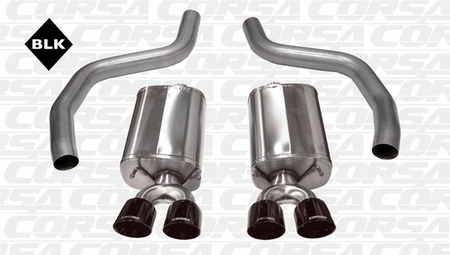 Corsa 3" Axle-Back Exhaust Sport Black (06-13 Corvette C6 ZR1/Z06) 14164BLK