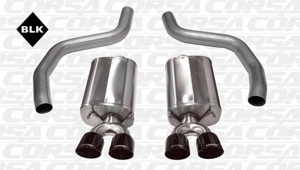 Corsa 3" Axle-Back Exhaust Sport Black (06-13 Corvette C6 ZR1/Z06) 14164BLK