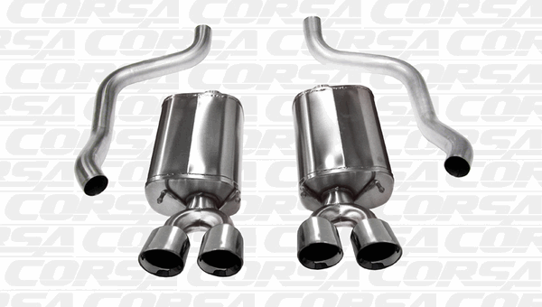 Corsa 2.5" Axle-Back Exhaust Sport Polished (09-13 Corvette C6) 14108