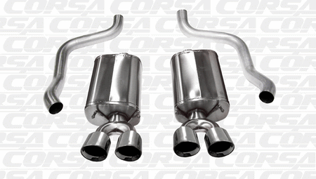 Corsa 2.5" Axle-Back Exhaust Sport Polished (09-13 Corvette C6) 14108