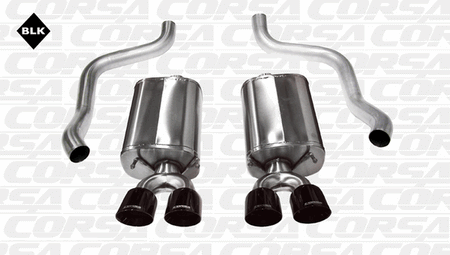 Corsa 2.5" Axle-Back Exhaust Sport Black (09-13 Corvette C6) 14108BLK