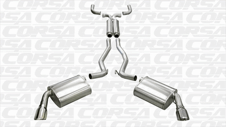 Corsa 2.5" Cat-Back w/X-Pipe Sport Polished (10-15 Camaro SS Auto) 14952