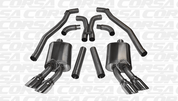 Corsa 3" Cat-Back w/X-Pipe Sport Polished (2012 - 2015 Camaro ZL1 Coupe) 14971