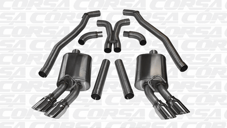 Corsa 3" Cat-Back w/X-Pipe Sport Polished (2012 - 2015 Camaro ZL1 Coupe) 14971