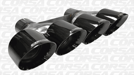 Corsa 4.5" Quad Tip Kit Black (2014-2019 Chevrolet Corvette C7/C7 Z06) 14062BLK