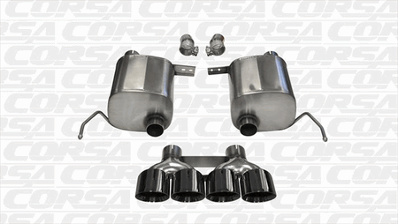 Corsa Xtreme 2.75" Valve-Back Black Tips (14-19 Corvette C7) 14762BLK