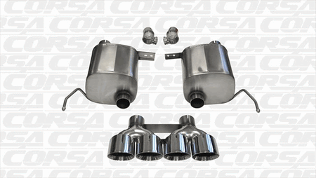 Corsa Sport 2.75" Valve-Back Exhaust Polished Tips (14-19 Corvette C7) 14764