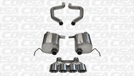 Corsa Xtreme 2.75" Axle-Back Exhaust Polished Tips (2015-2019 Corvette C7 Z06) 14766