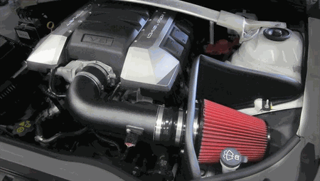 Corsa Shielded Box Air Intake Red (10-15 Camaro SS) 615852-D