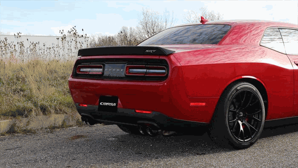 Corsa Xtreme Exhaust Catback Quad Tip Black (15-19 Challenger 6.4/Hellcat 6.2) 14989BLK