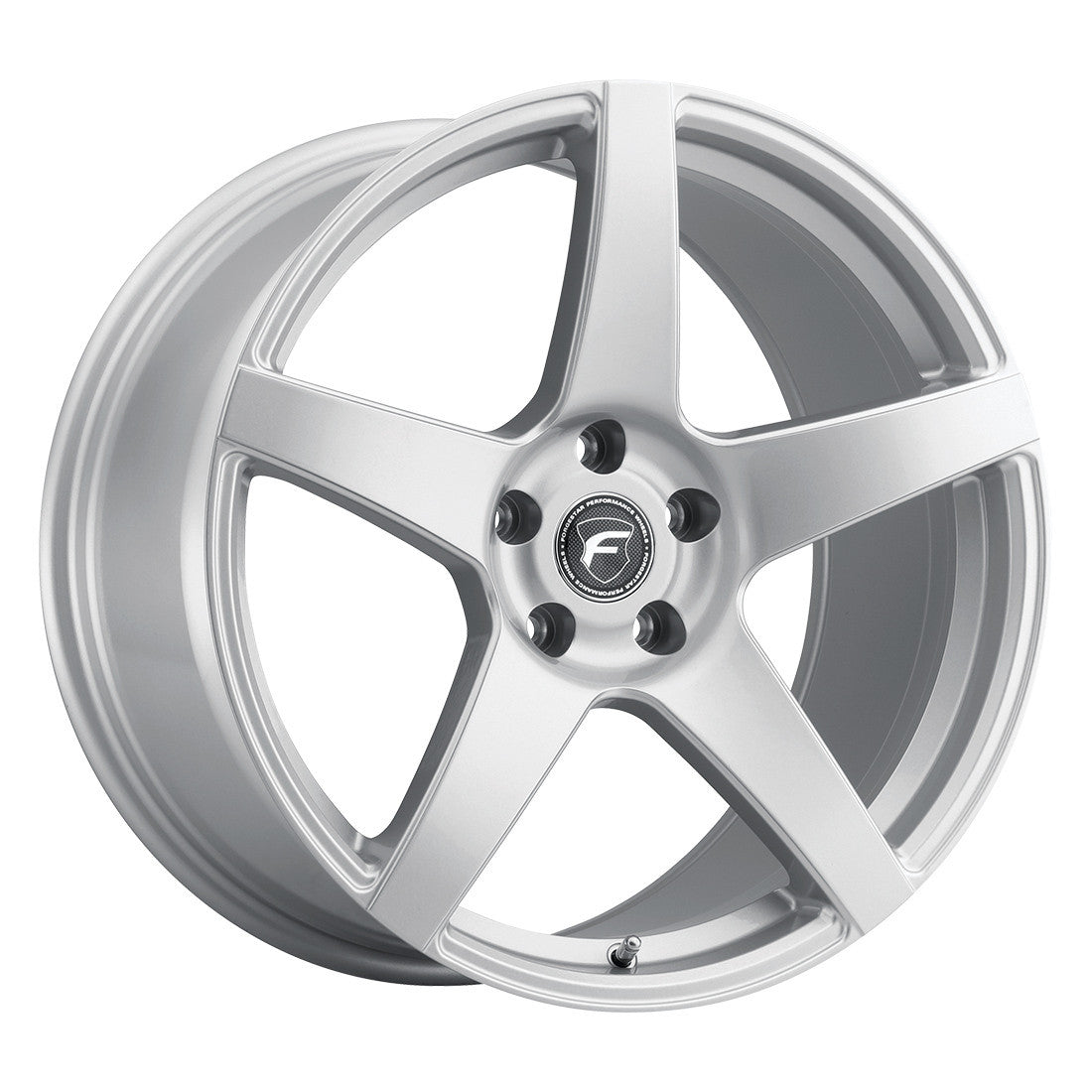 Forgestar 19x9 CF5 Semi Concave Wheel - 5x114.3 - ET 35 - BS 6.4 - Gloss Silver (2005 - 2023 Mustang / 2007 - 2014 Mustang GT500) - F11699065P35