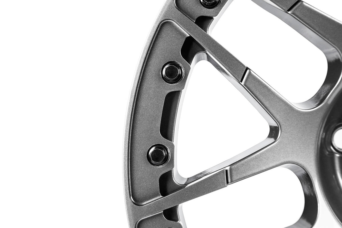 Forgestar 15x10 F14 Beadlock Drag Wheel | 5x120.65 | +50 ET | BS 7.50 | Gloss Anthracite | 2006 - 2019 Corvette Z06 | 1993 - 2002 Camaro / Firebird | F283B0063750