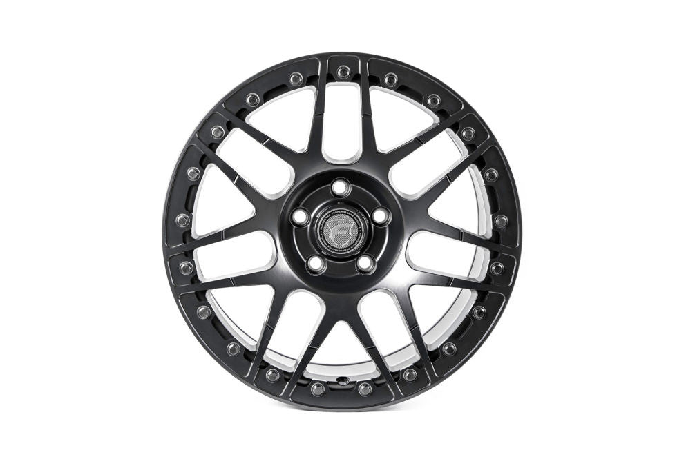 Forgestar 17x11 F14 Beadlock Drag Wheel | 5x120.65 | +43 ET | BS 7.7 Satin Black | 2006 - 2013 Corvette C6 Z06 | F28271163P43