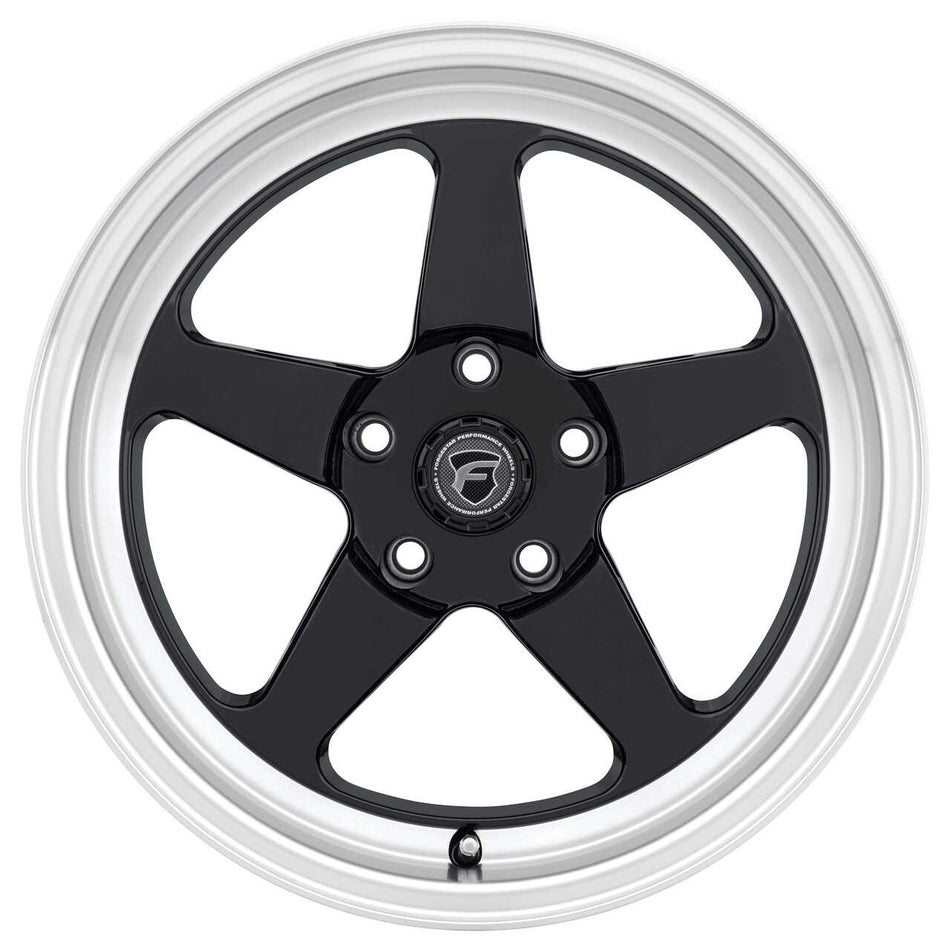 Forgestar 18x5 D5 Drag Wheel | 5x114.3| -23 ET | 2.1 BS | Gloss Black |2005 - 2023 Mustang | 2007 - 2014 GT500 | F0918C067N23