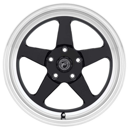 Forgestar 15x10 D5 Drag Wheel | 5x120.65 | +50 ET | 7.5 BS | Gloss Black Machined | 1992 - 2002 Camaro / Firebird | 2010 - 2023 Camaro ZL1 / SS | F091B0063P50