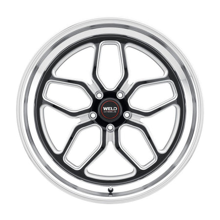 Weld 17x5 Laguna Drag Wheel 5x120.7 ET -26 BS 2.00 Gloss Black Milled Finish (Camaro/Firebird) S1527C063N26
