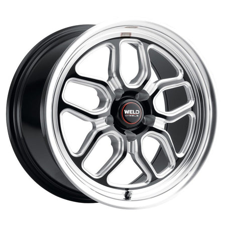 Weld 15x10 Laguna Drag Wheel 5x114.3 ET 50 BS 7.5 Gloss Black Milled Finish (2005-2014 Mustang) S152B0067P51