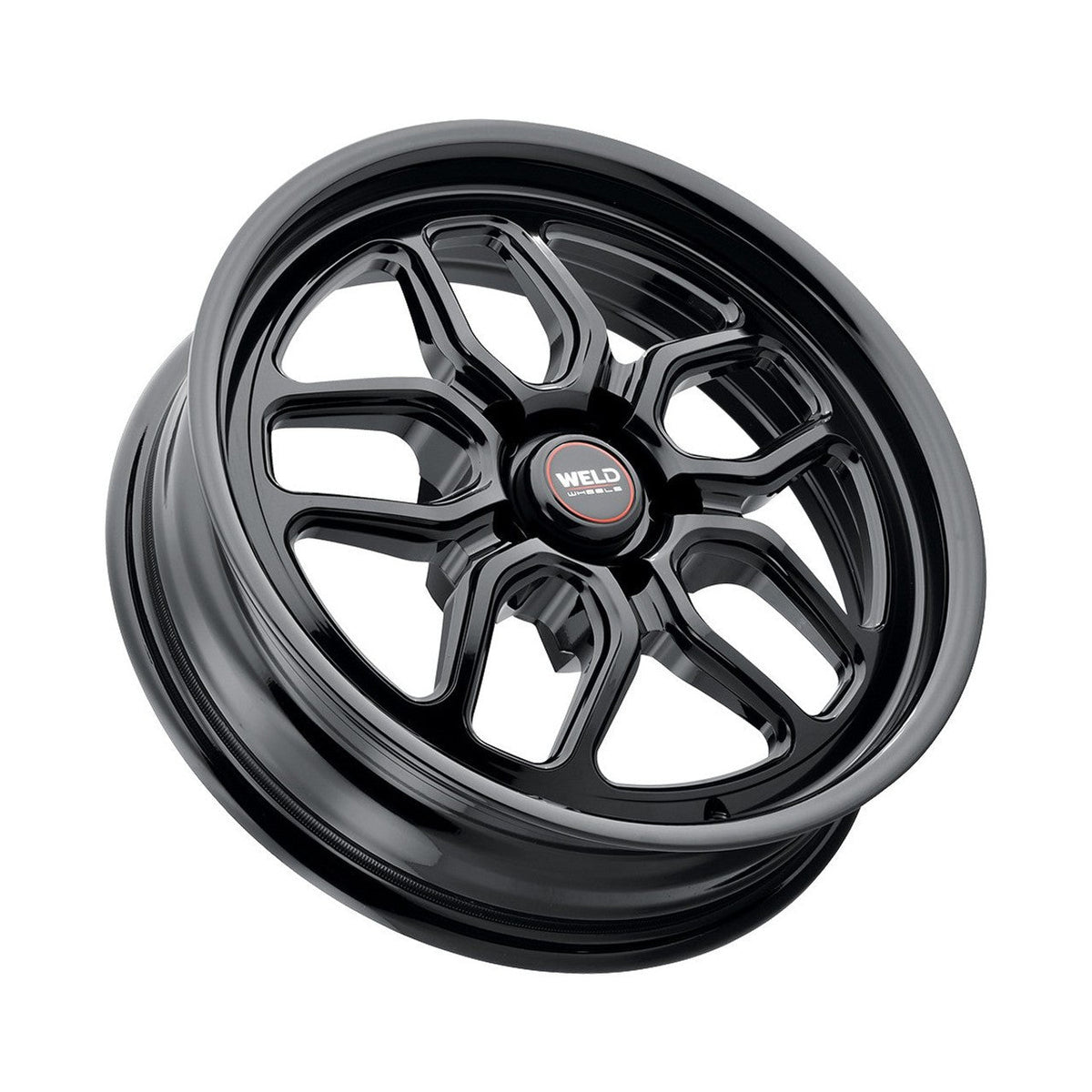 Weld 17x10 Laguna Black Drag Wheel 5x120 ET 42 BS 7.15 Gloss Black (CTS / Camaro) S15870022P42