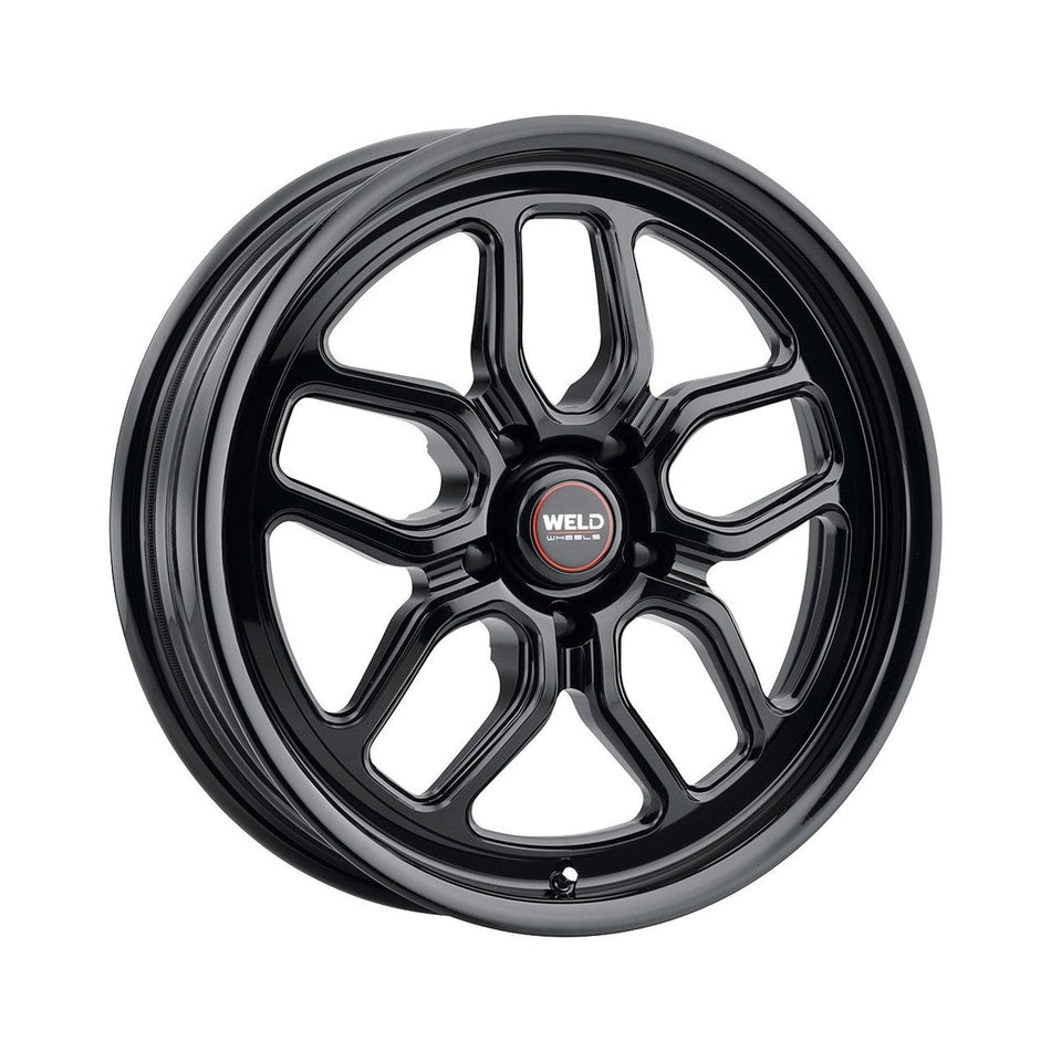 Weld 17x10 Laguna Black Drag Wheel 5x114.3 ET 49 BS 7.42 Gloss Black (2005 - 2025 Mustang GT Premium / GT Base / Ecoboost) (S650 Non-Perf Pack Cars) S15870067P49