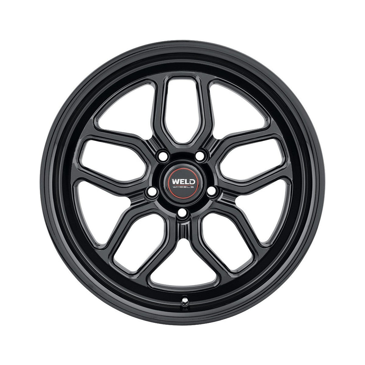 Weld 18x5 Laguna Black Drag Wheel 5x120 ET -26 BS 1.97 Gloss Black (CTS / Camaro) S1588C022N26
