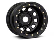 Weld Off-Road Ledge True Beadlock Satin Black Wheel; 17x9; -12mm Offset (18-26 Jeep Wrangler JL)