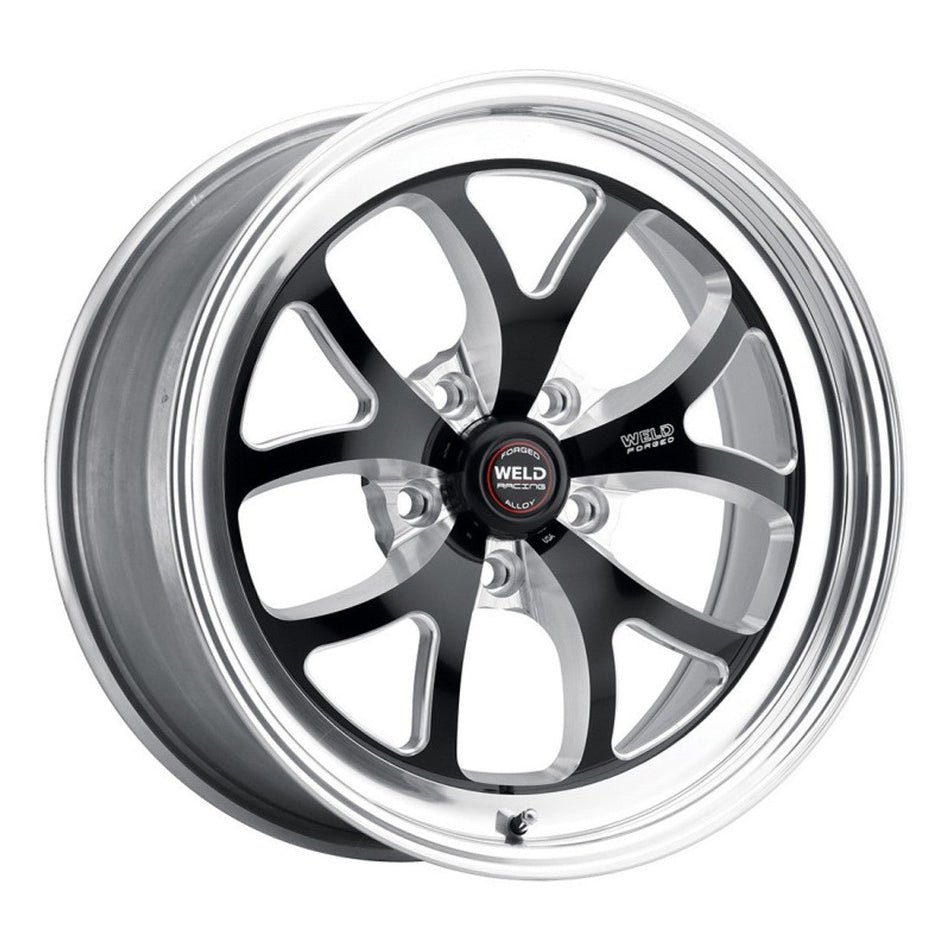 Weld 15x8 S76 Black Center Rear Wheel (1979-1993 Mustang 5 Lug Conversion) 76LB-508A55A