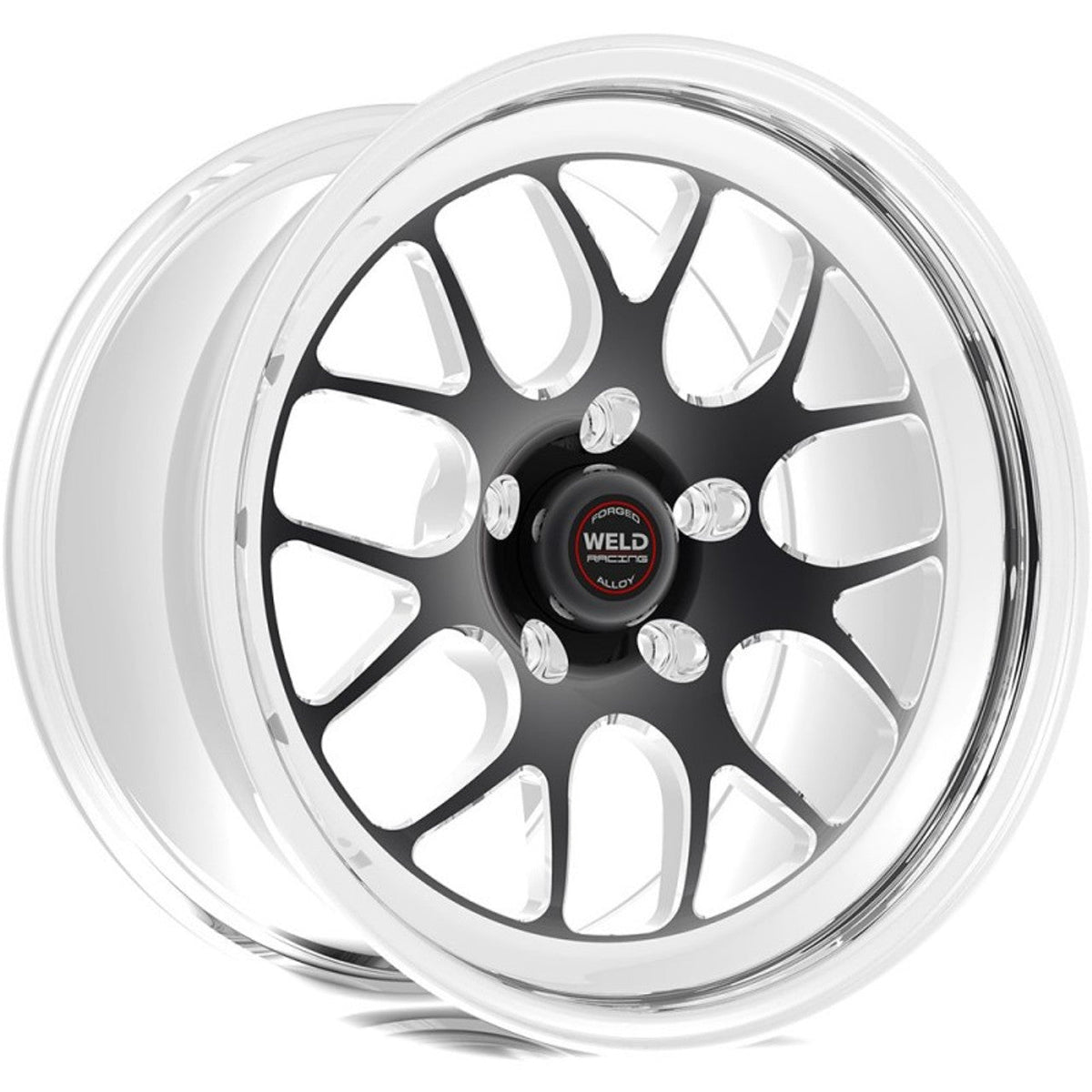 Weld 17x10.5 S77 Black Center Rear Wheel (1993-2002 Camaro 4th Gen) 77MB7105B78A