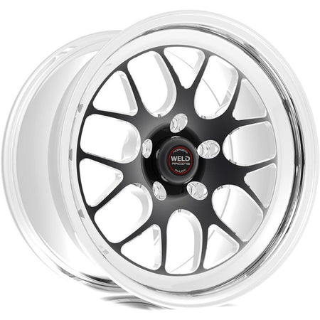 Weld 17x10.5 S77 Black Center Rear Wheel (1993-2002 Camaro 4th Gen) 77MB7105B78A