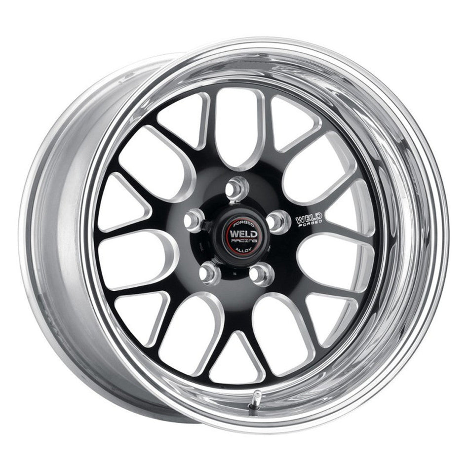 Weld 15x8 S77 Black Center Rear Wheel (1993-2023 Mustang) 77MB-508A55A
