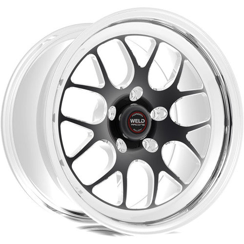 Weld 15x6 S77 Black Center Front Wheel (1984-1986 Mustang SVO / 1994-2004 Mustang) 77MB-506A35A