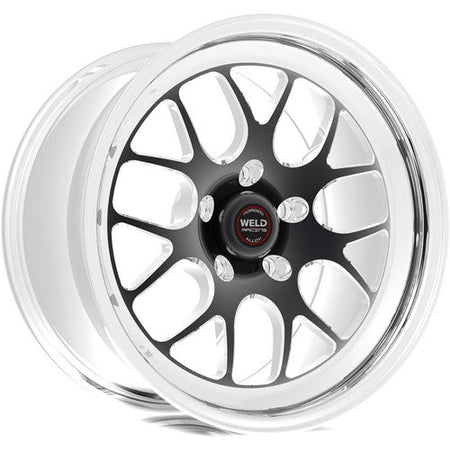 Weld 15x6 S77 Black Center Front Wheel (1984-1986 Mustang SVO / 1994-2004 Mustang) 77MB-506A35A