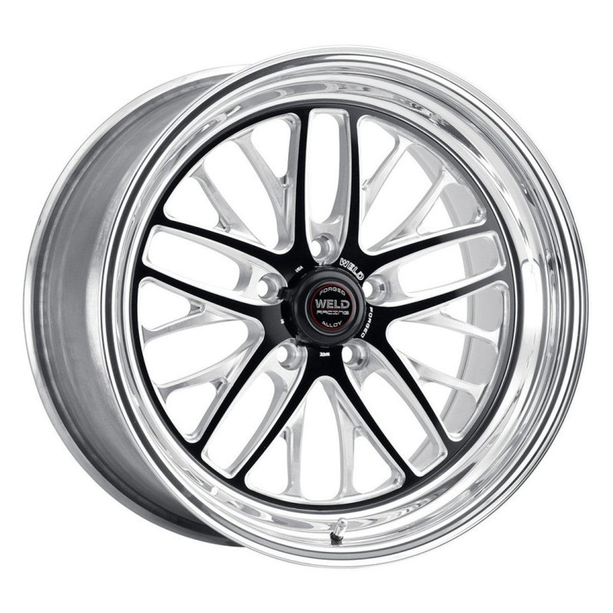Weld 17x4.5 S82 Black Center Front Wheel (79-93 Mustang 5 Lug Conversion) 82LB7045A17A