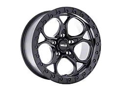Weld Off-Road Ledge True Beadlock Satin Black Wheel; 17x9; -12mm Offset (18-26 Jeep Wrangler JL)
