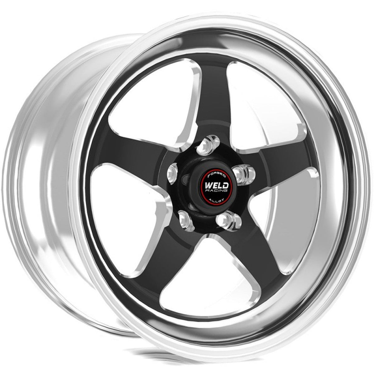 Weld 17x8 S71 Black Center Front / Rear Wheel (1967-1969 Camaro) 71LB7080B45A