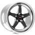 Weld 17x7 S71 Black Center Front Wheel (1967-1981 Camaro) 71LB7070B40A