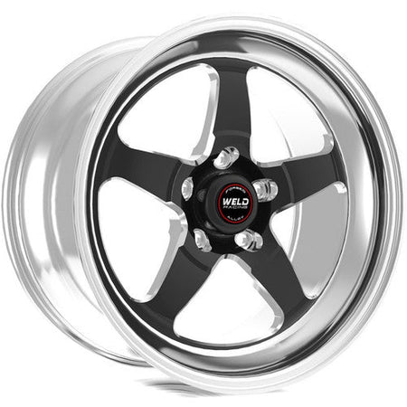 Weld 17x4.5 S71 Black Center Front Wheel (1967-1992 Camaro / 1982-1992 Camaro 1LE 3rd Gen) 71LB7045B17A